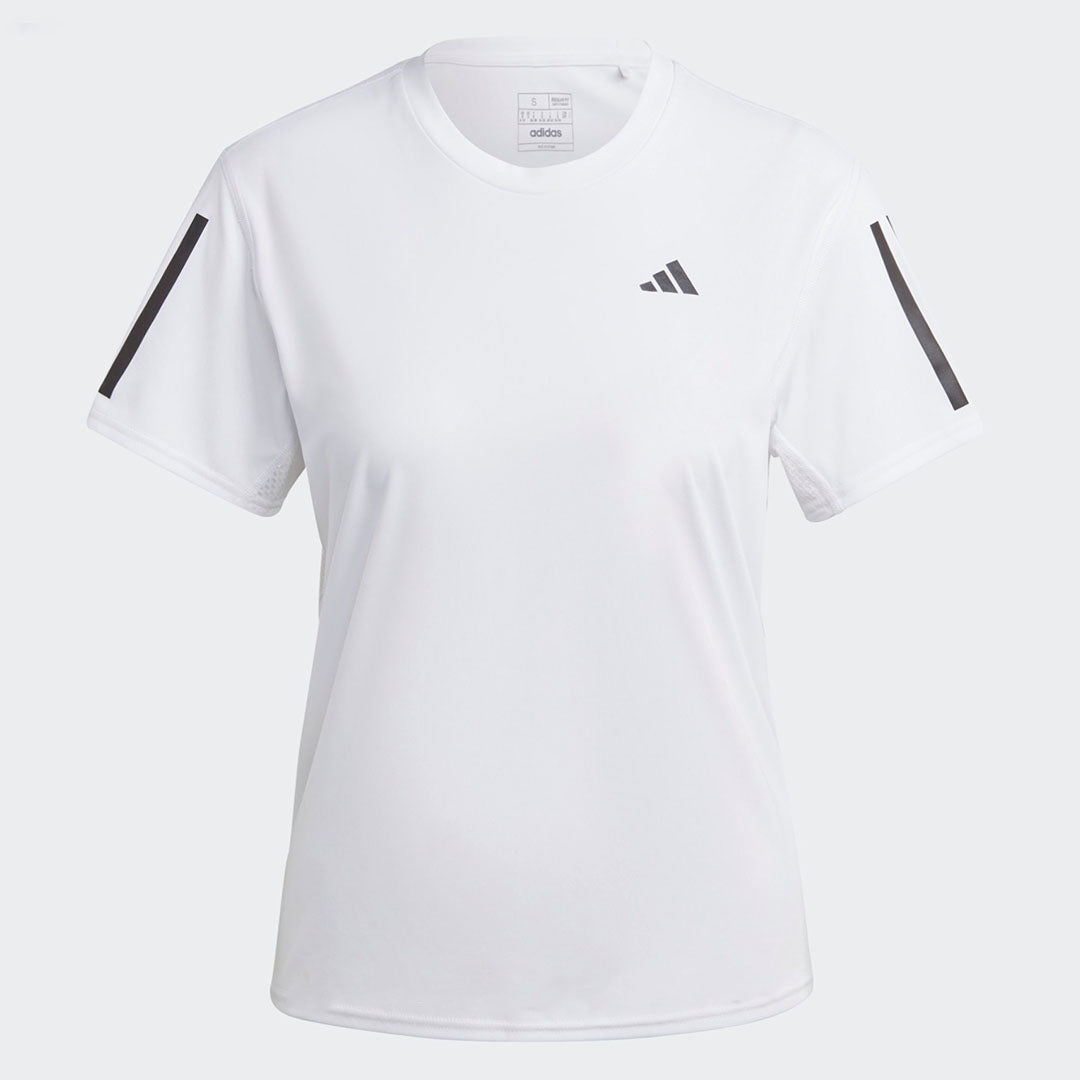 Adidas Own The Run 3 Stripes Women’s Running T-Shirt - White