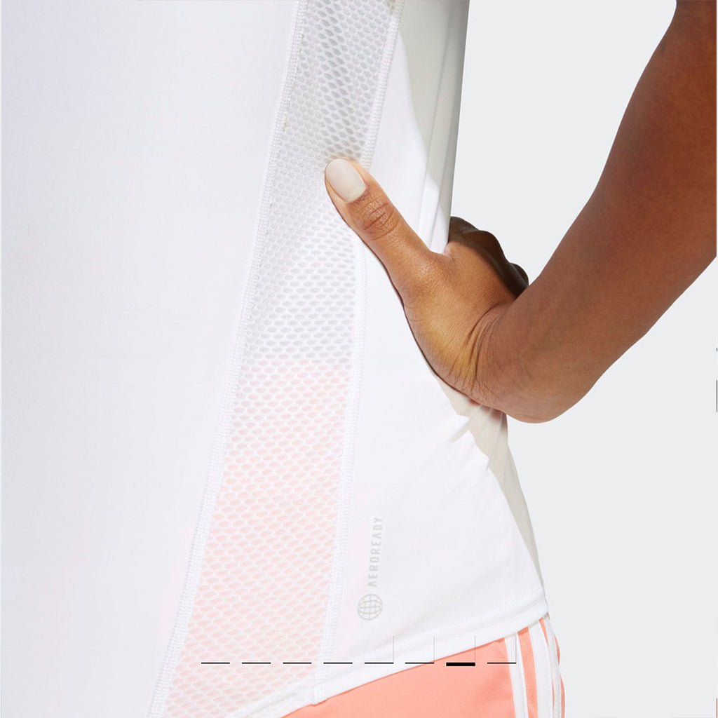 Adidas Own The Run 3 Stripes Women’s Running T-Shirt - White