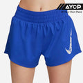 Nike One Swoosh Mid-Rise 3-inch Brief-lined Women’s Running Shorts - Blue