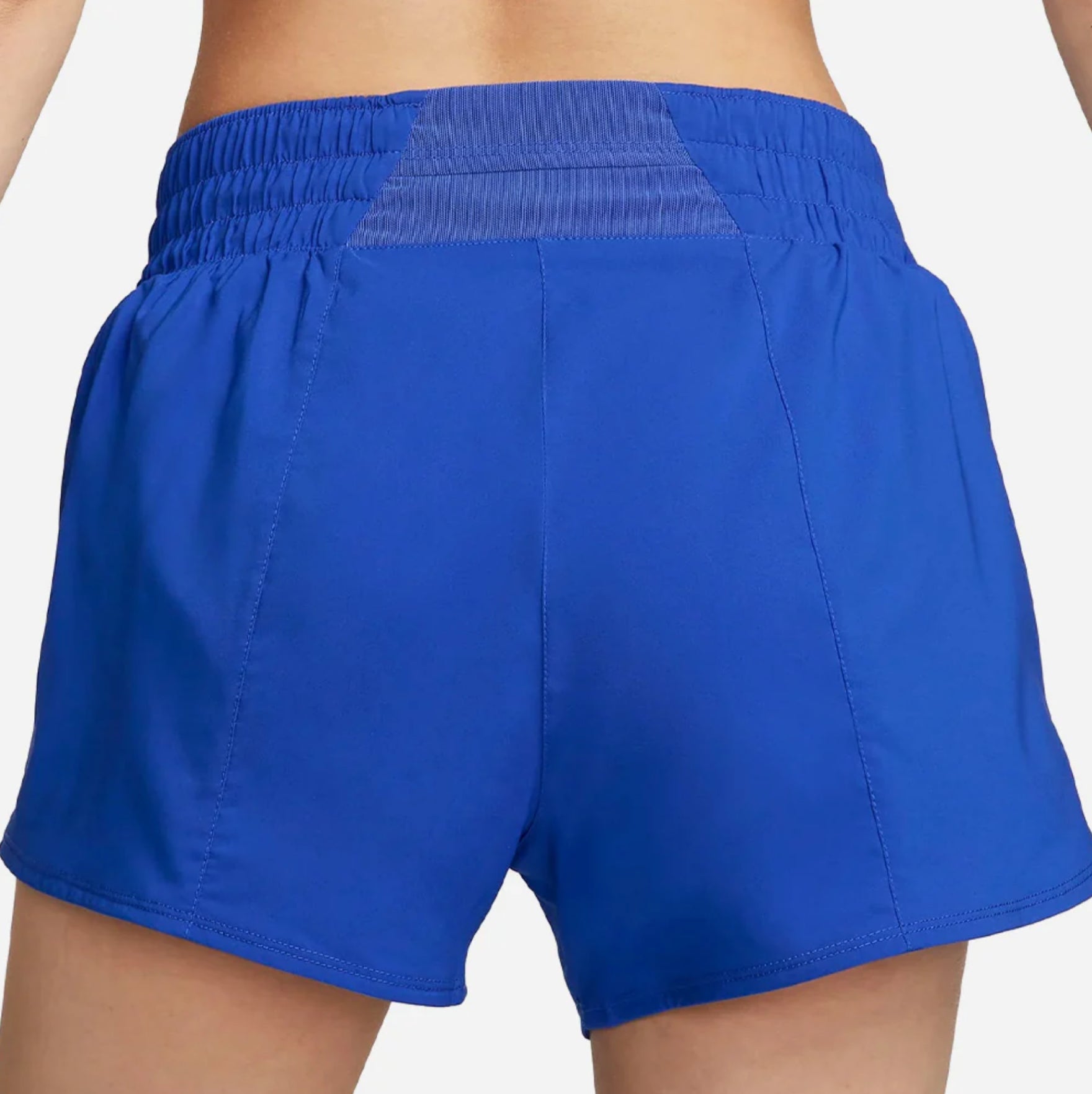 Nike One Swoosh Mid-Rise 3-inch Brief-lined Women’s Running Shorts - Blue