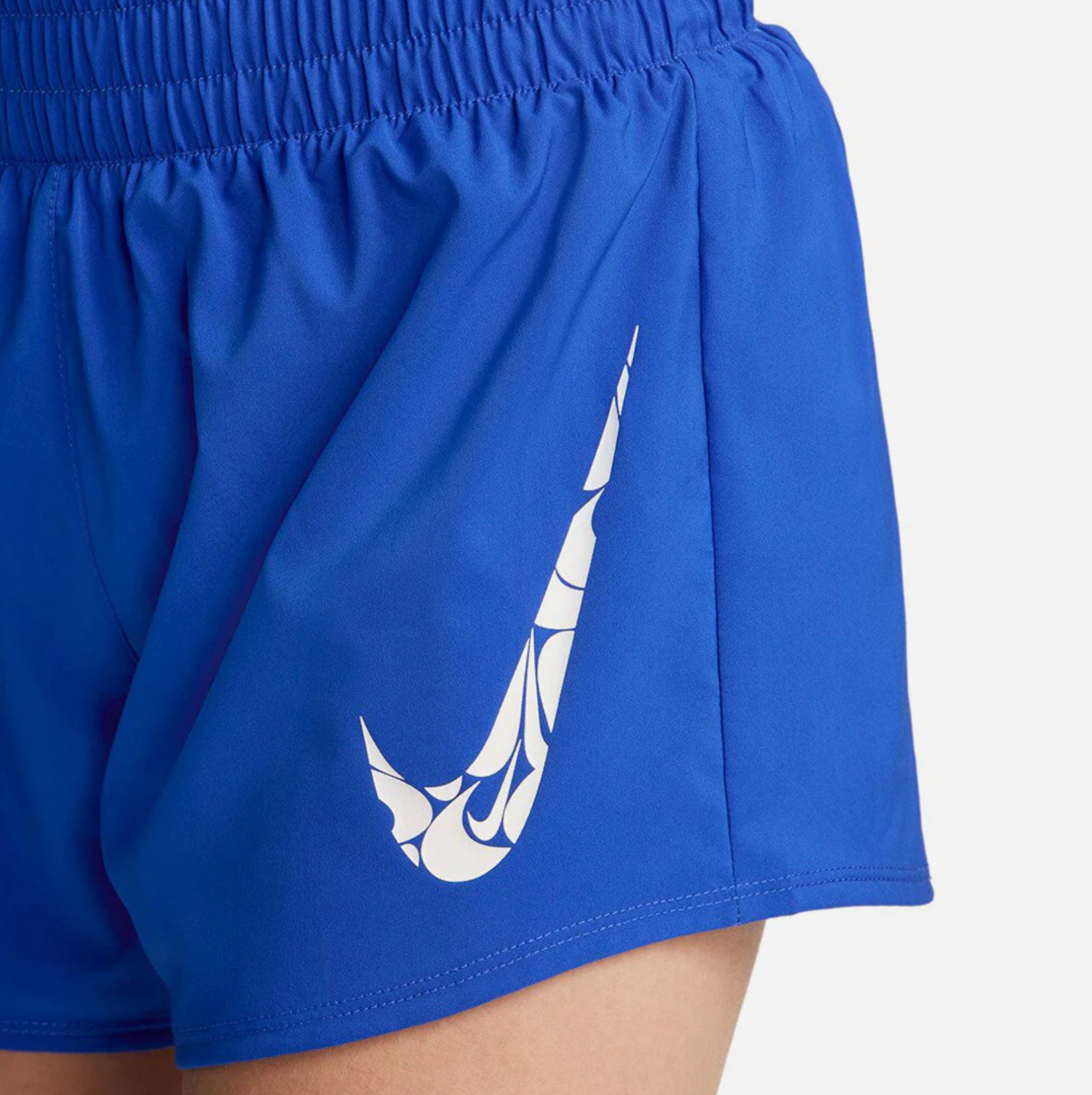 Nike One Swoosh Mid-Rise 3-inch Brief-lined Women’s Running Shorts - Blue