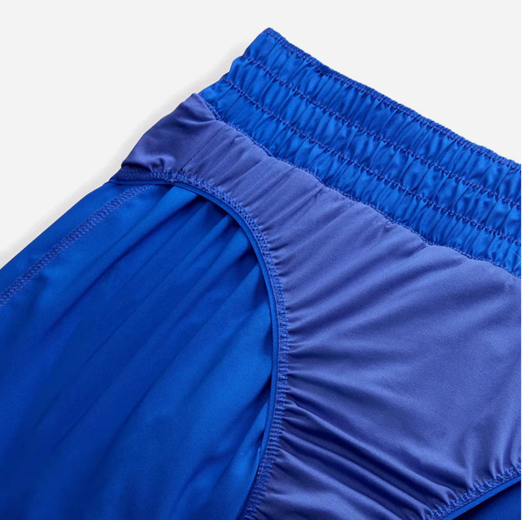 Nike One Swoosh Mid-Rise 3-inch Brief-lined Women’s Running Shorts - Blue