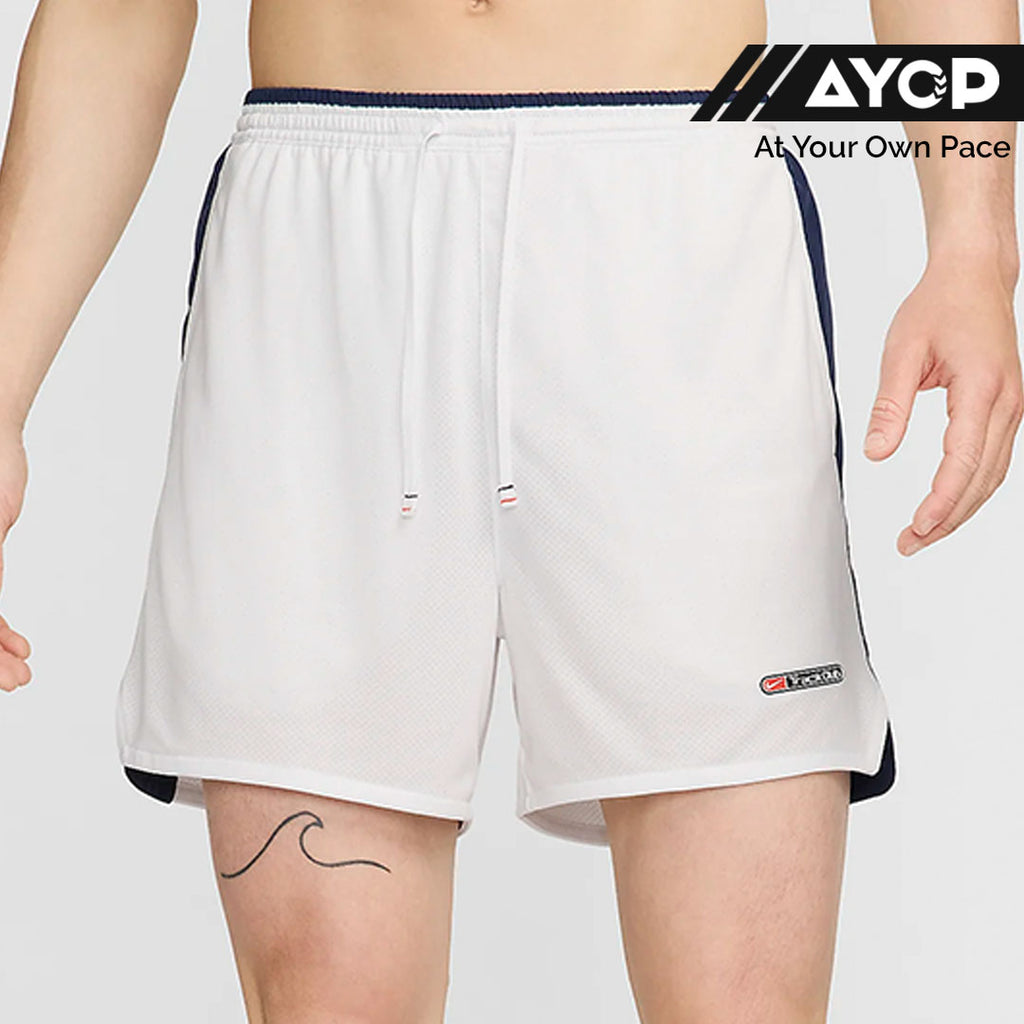 Nike Dri-FIT Track Club 5-inch Brief-lined Men’s Running Shorts - White Navy Blue