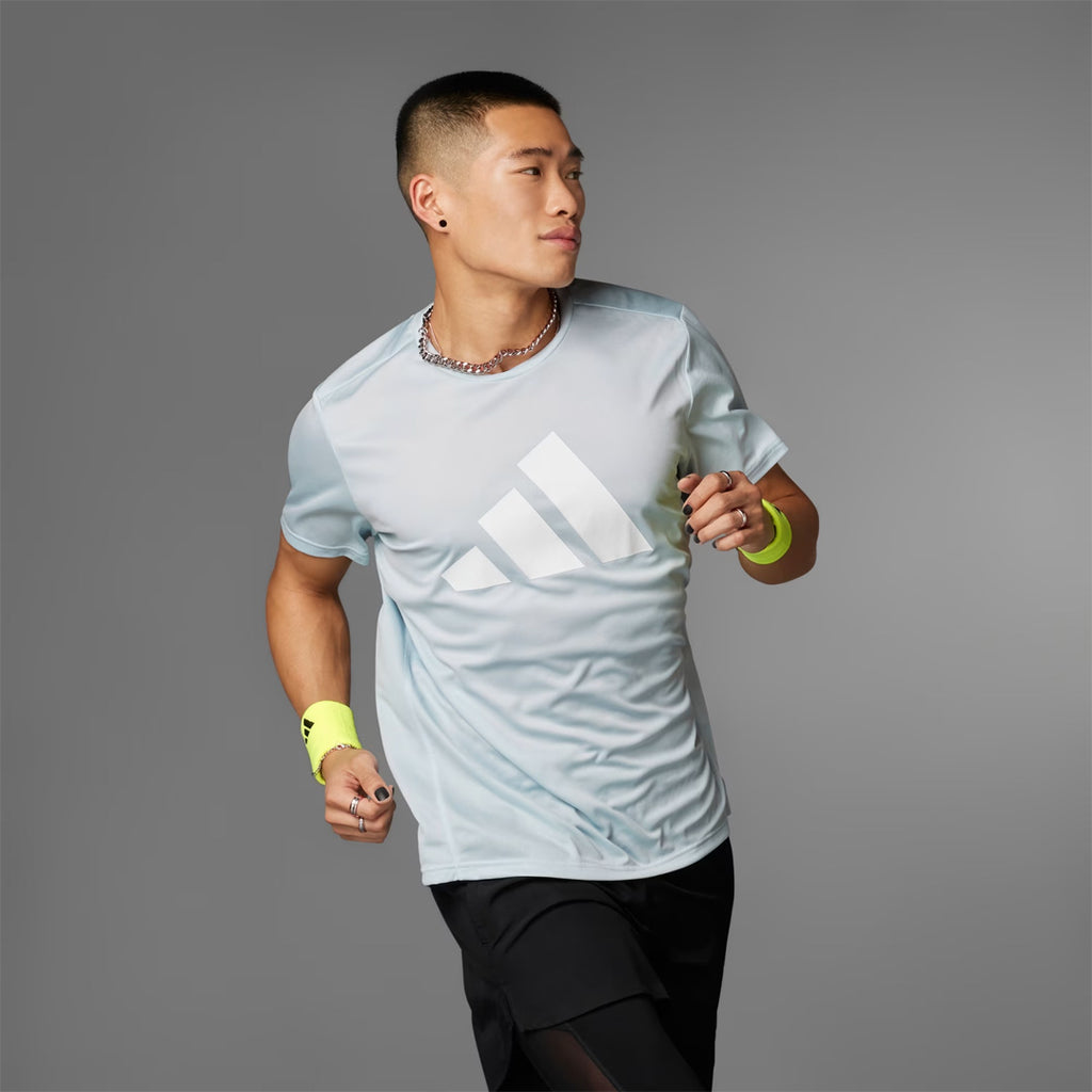 Adidas Run It Tee Men's Running T-Shirt - Halo Blue