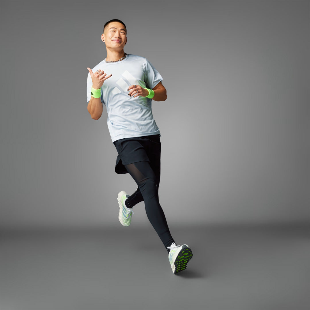 Adidas Run It Tee Men's Running T-Shirt - Halo Blue