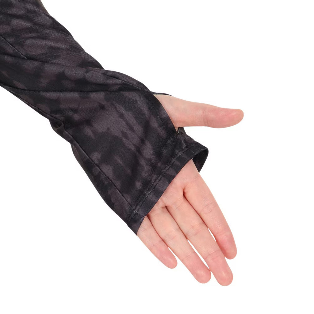 Asics All Over Print Women's Running T-Shirt Long Sleeve - Black