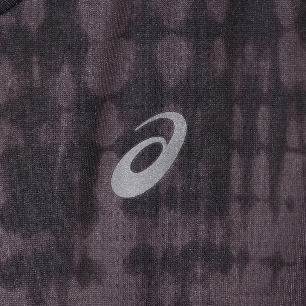 Asics All Over Print Women's Running T-Shirt Long Sleeve - Black