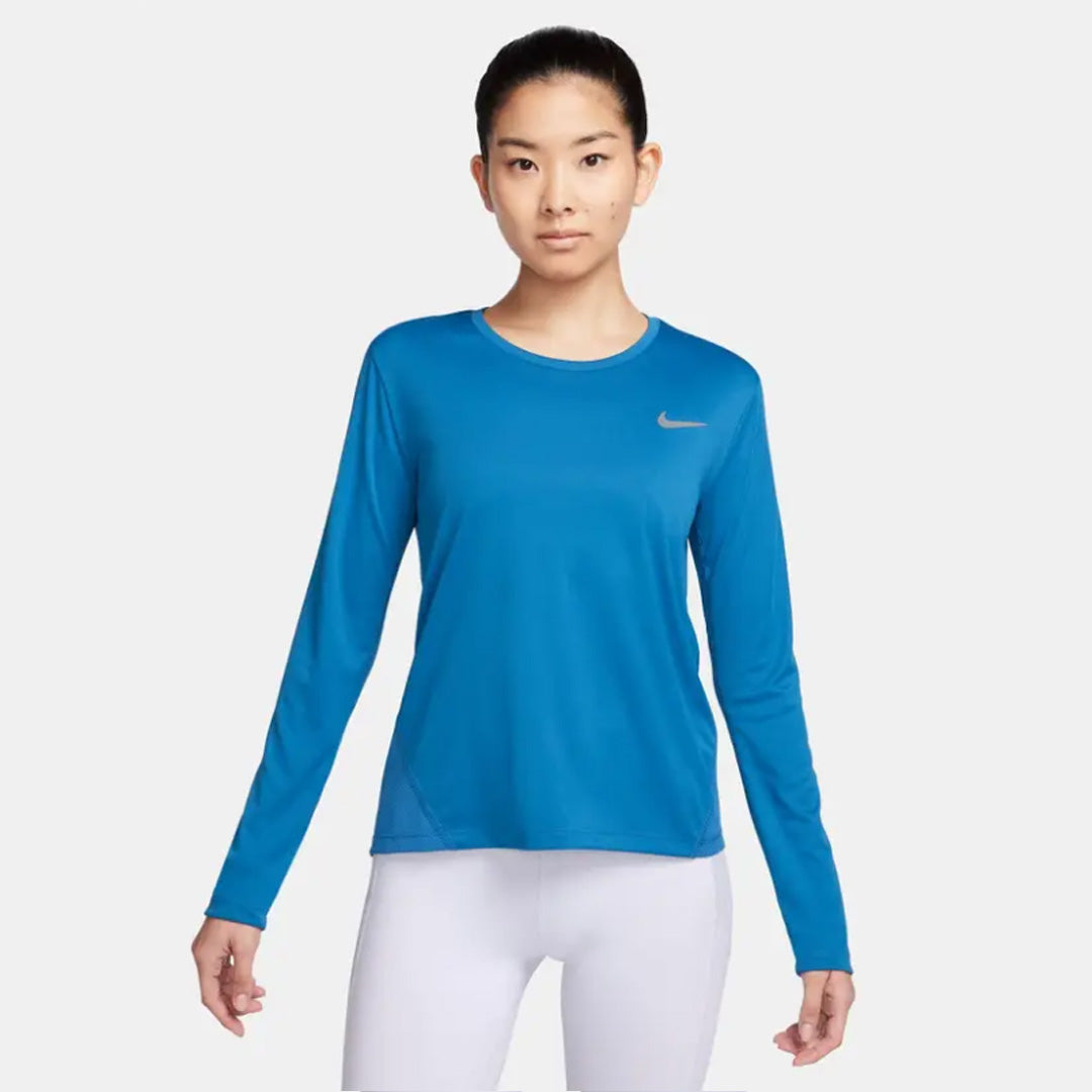 Nike Dri-FIT Miler Women’s Running T-Shirt Long Sleeve - Blue