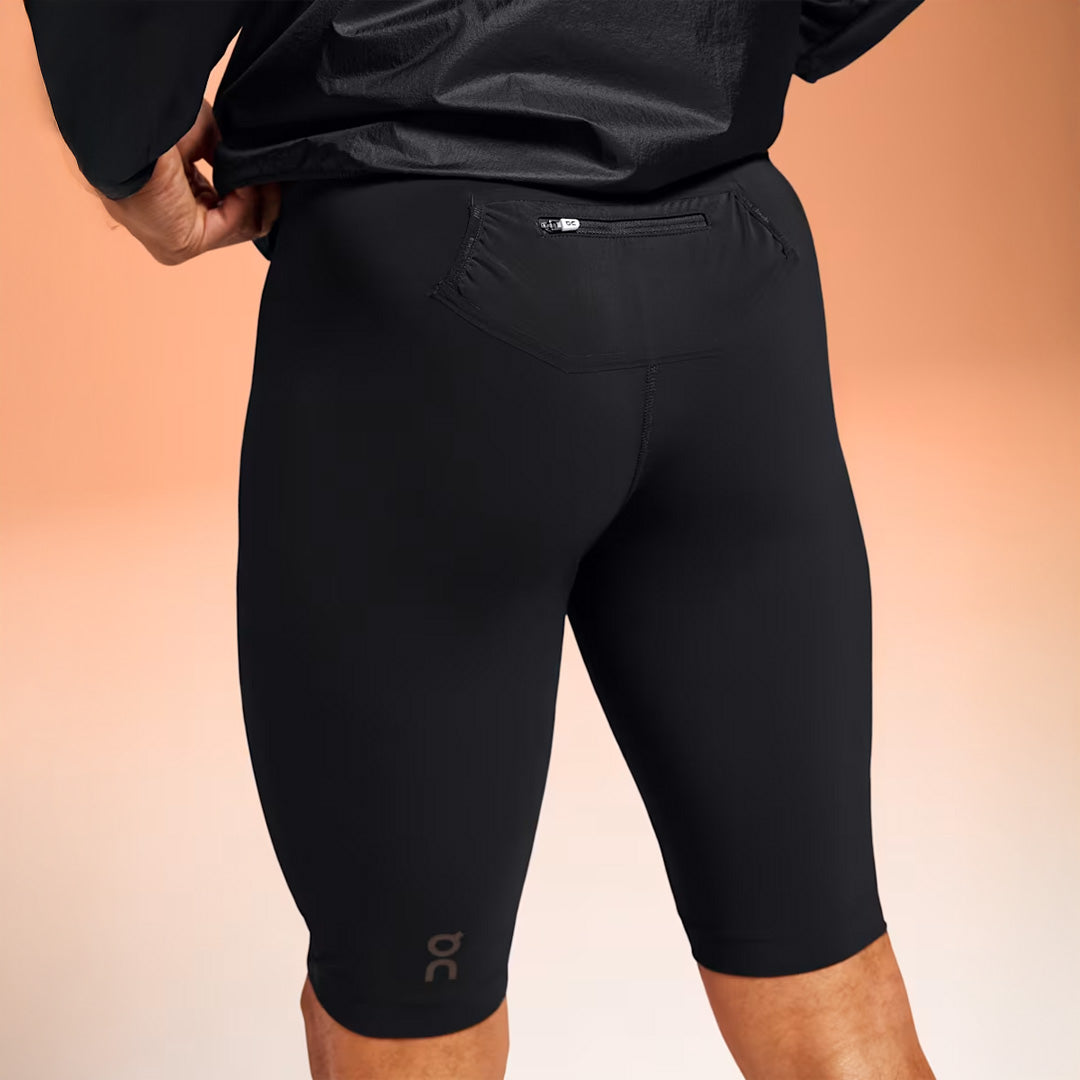 On Running Race Tights Half Men’s Running Tights - Black