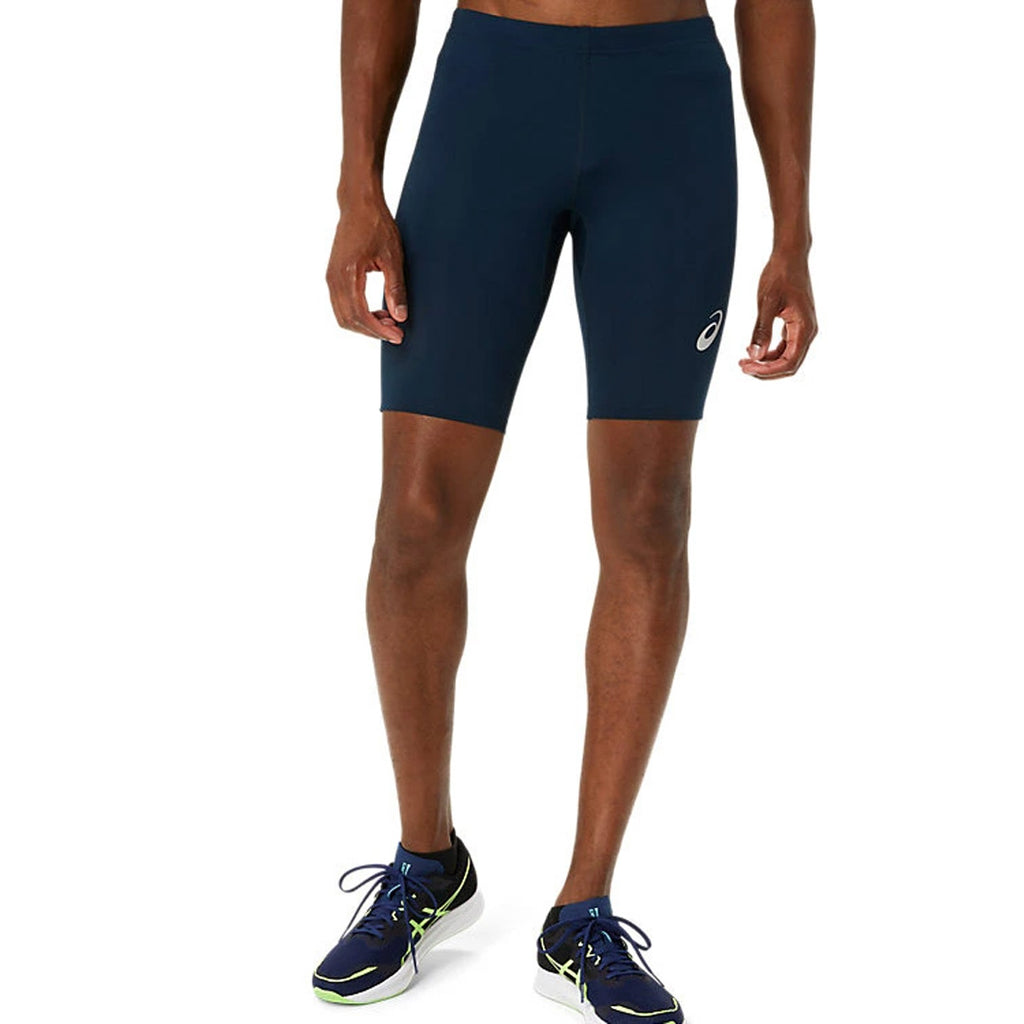Asics Graphic Mid Tight Men's Running Tights - French Blue