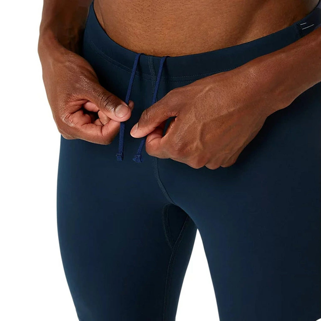 Asics Graphic Mid Tight Men's Running Tights - French Blue