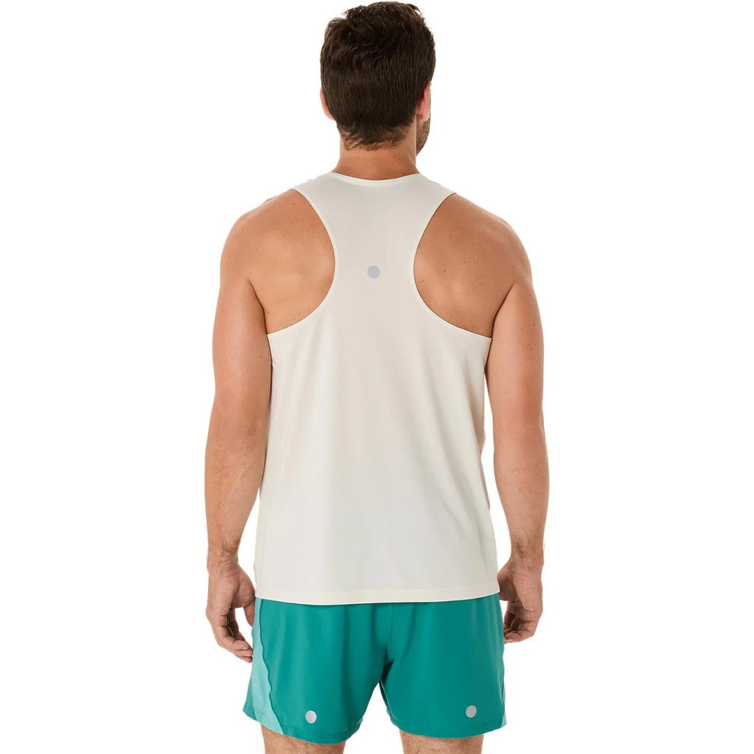 Asics Road All Over Print Singlet Men's Running Tank Top - Birch