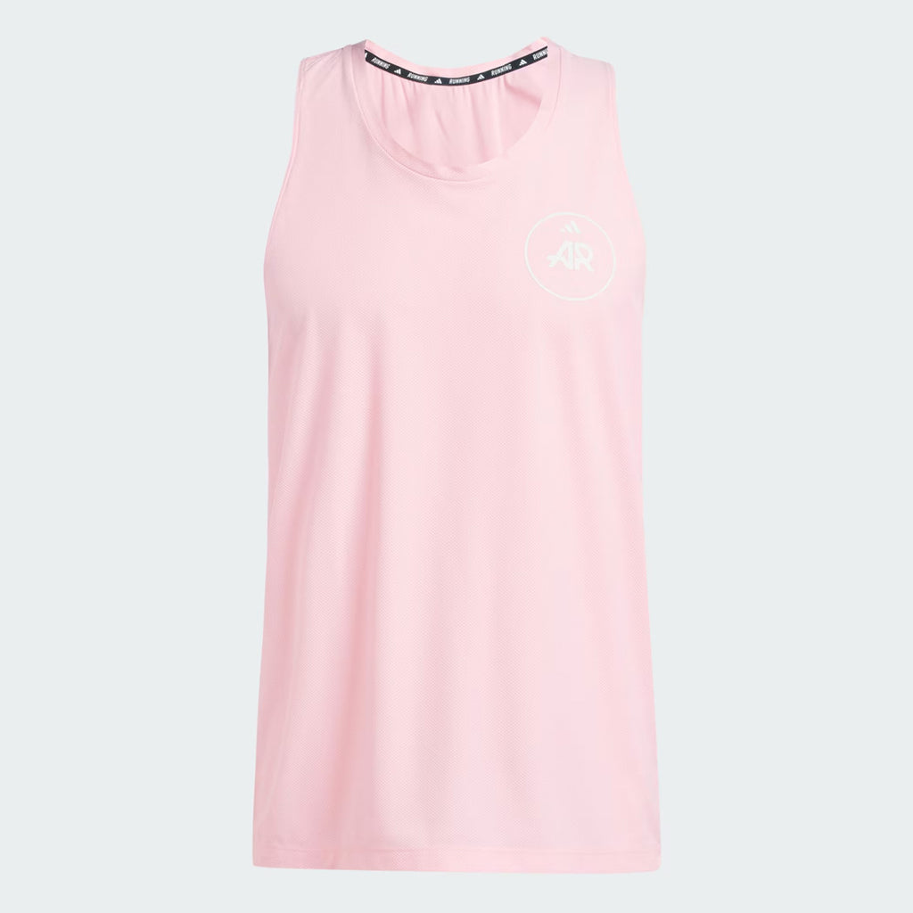 Adidas Own the Run Runners Men's Running Tank Top - Pink Spark
