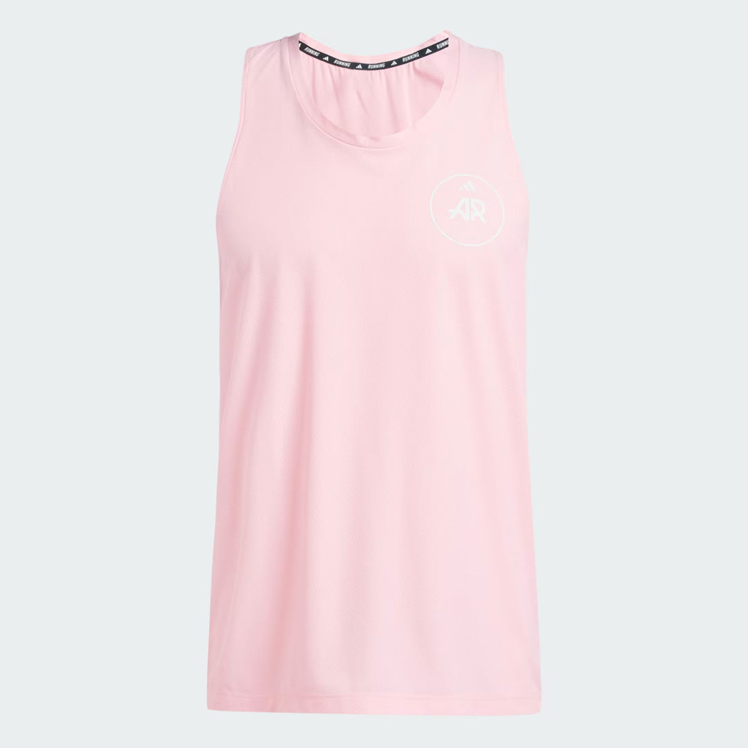 Adidas Own the Run Runners Men's Running Tank Top - Pink Spark