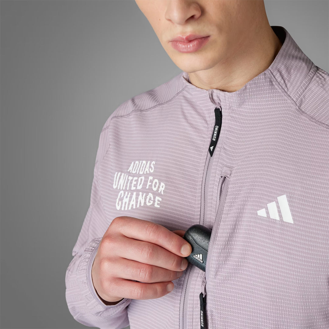 Adidas Move for the Planet Men's Running Jacket - Preloved Fig
