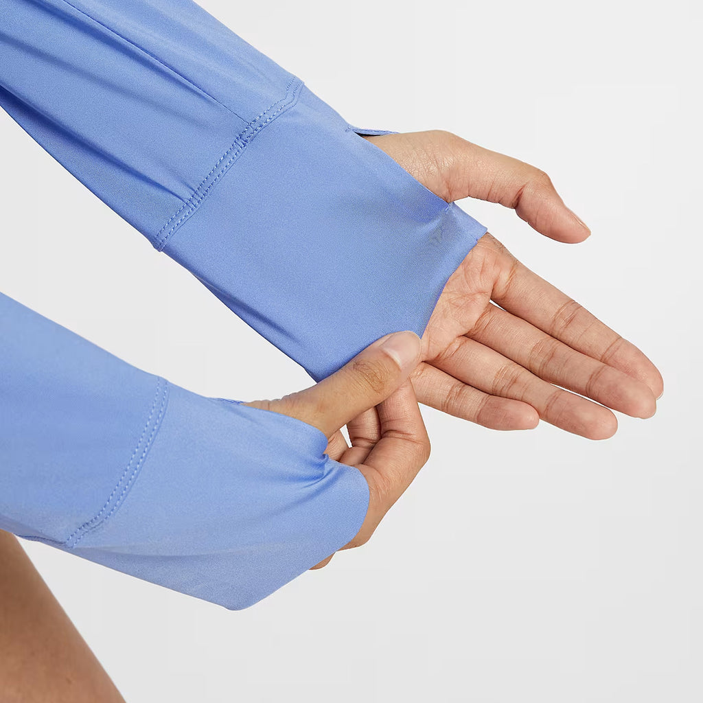 Nike Dri-FIT One Classic Long Sleeve Women's Running T-Shirt - Royal Pulse