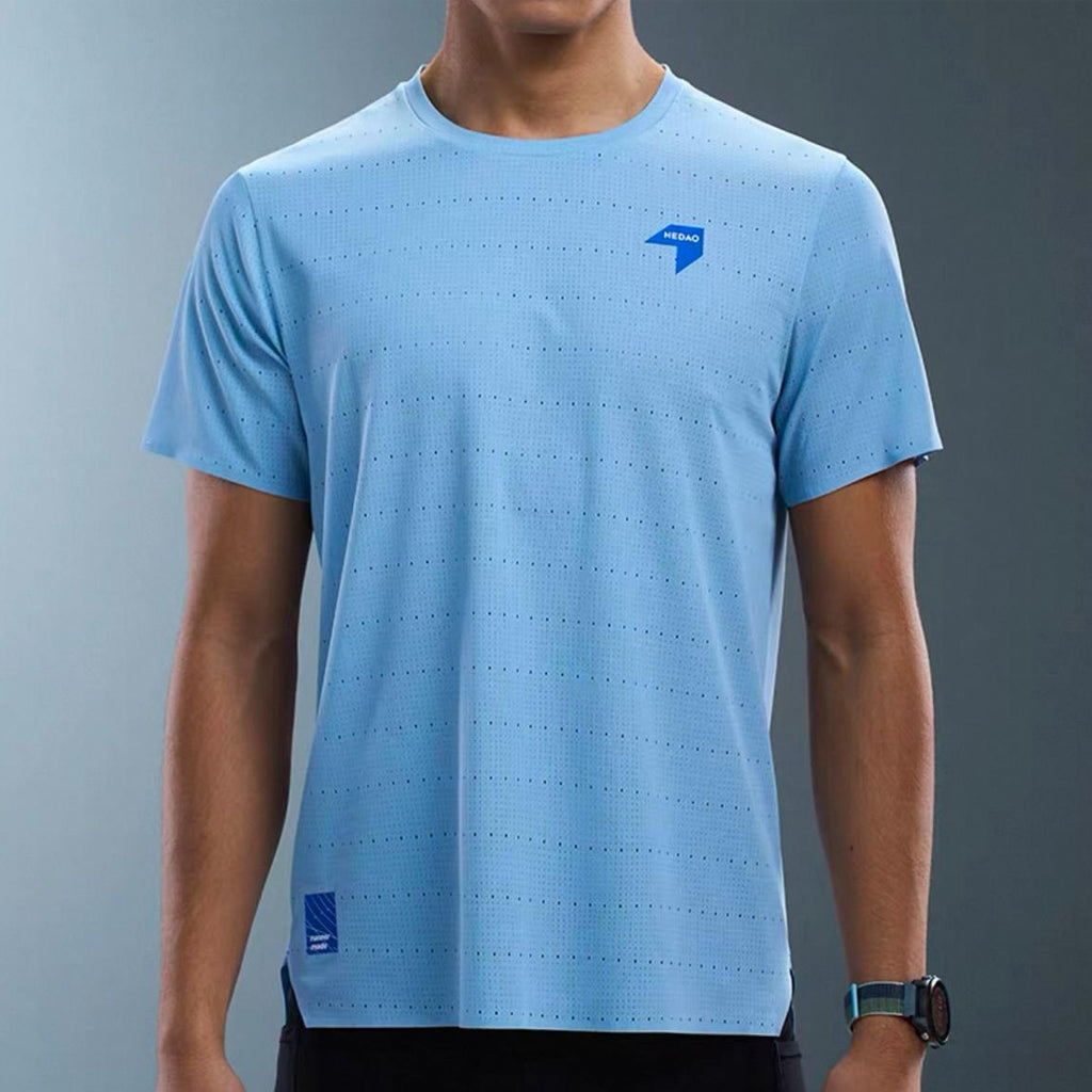 Nedao QiFlow V4.0 Men's Running T-Shirt Short Sleeve - Sky Blue