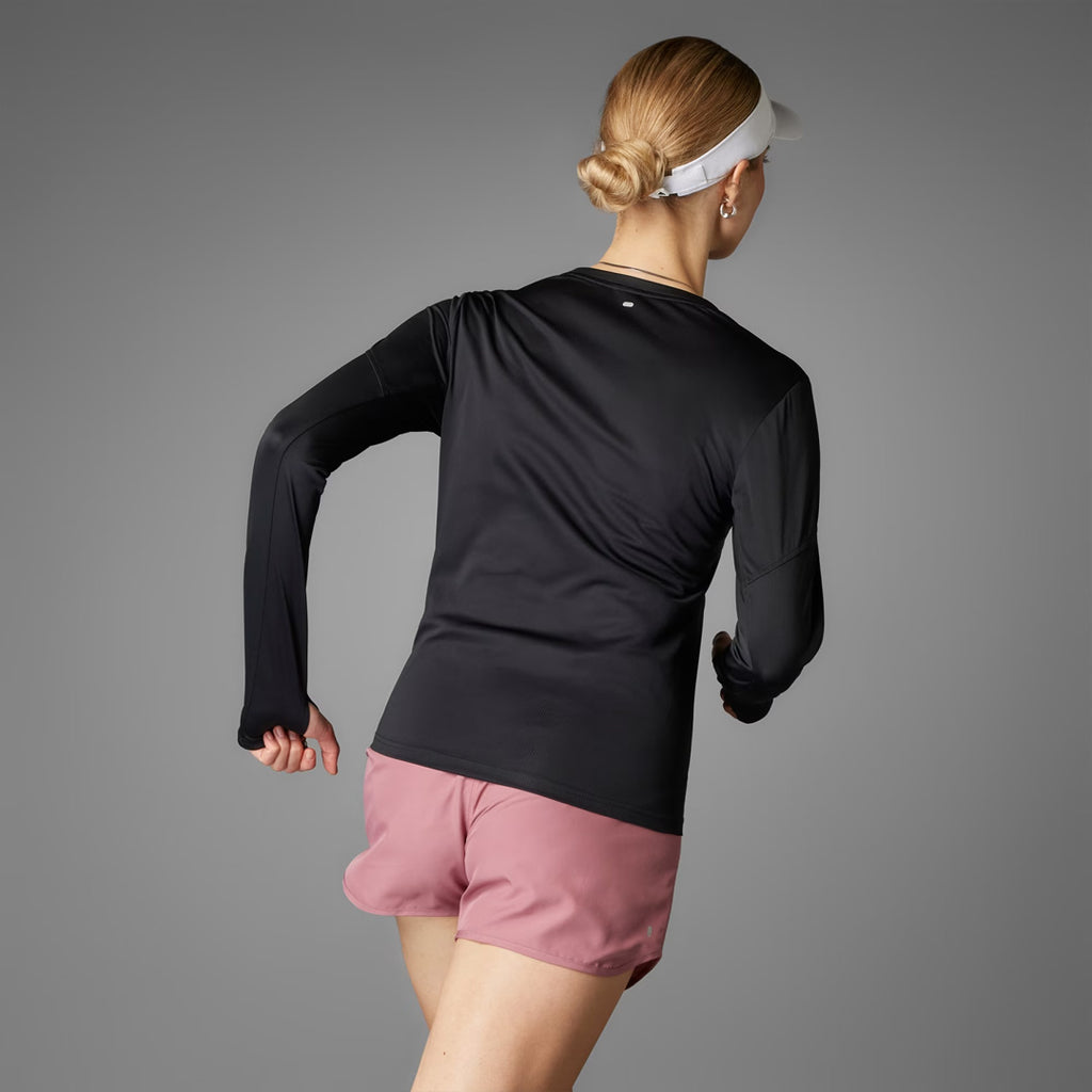 Adidas Run It Tee Long Sleeve Women's Running T-Shirt - Black