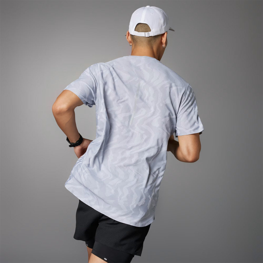 Adidas Ultimate Engineered Men's Running T-Shirt - Halo Silver