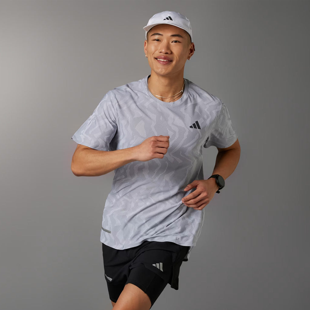 Adidas Ultimate Engineered Men's Running T-Shirt - Halo Silver