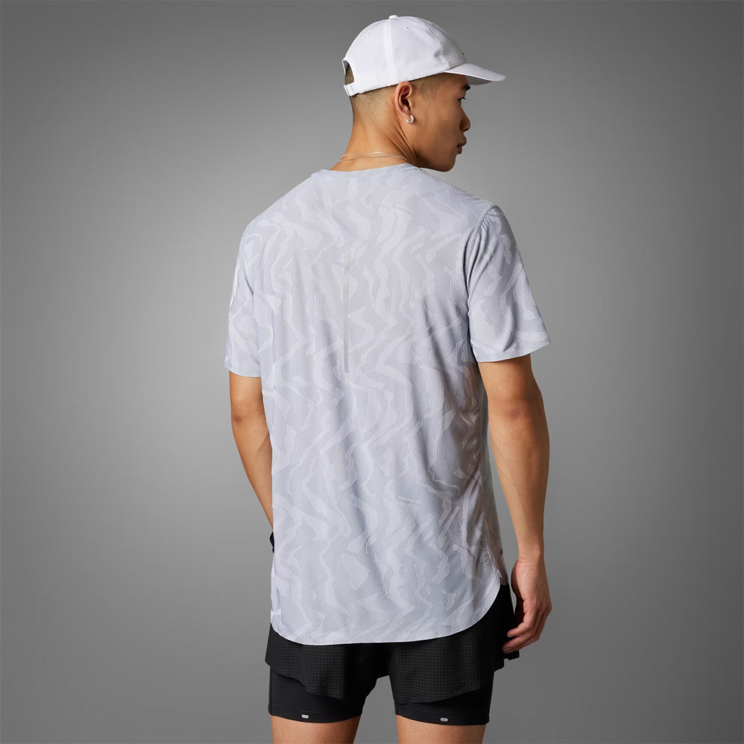 Adidas Ultimate Engineered Men's Running T-Shirt - Halo Silver