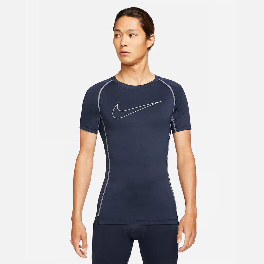 Nike Pro Dri-FIT Tight-Fit Men's Training Short Sleeve T-Shirt - Obsidian