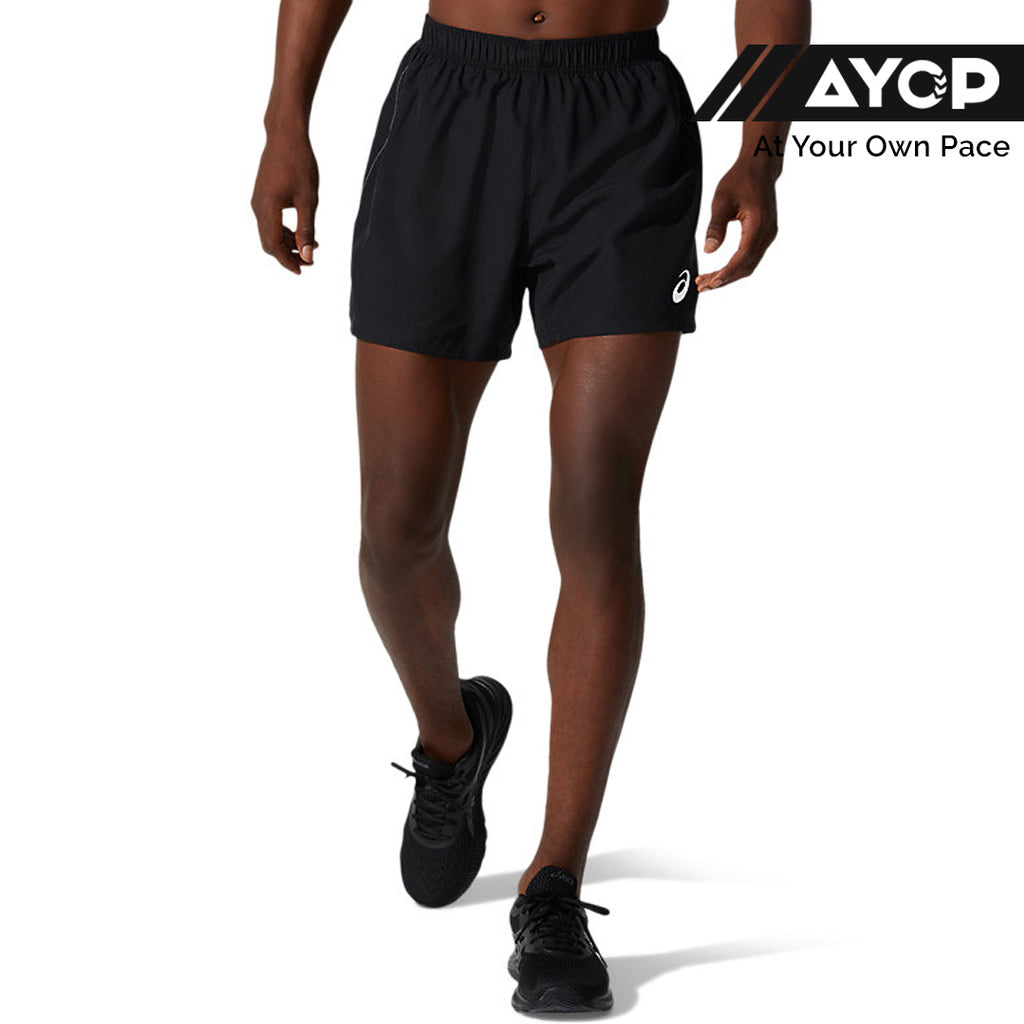 Asics Silver 5-inch Men's Running Shorts- Performance Black