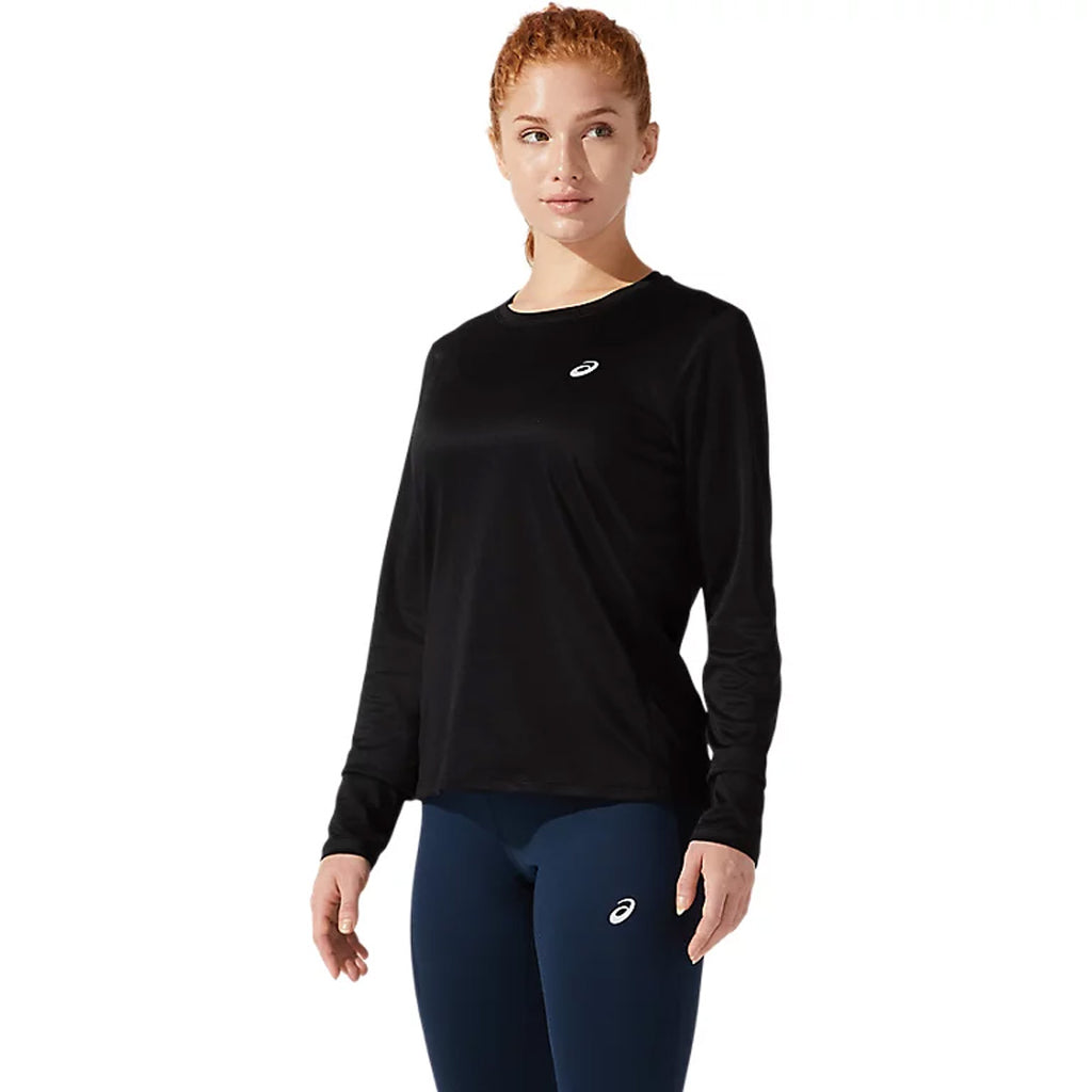 Asics Silver Long Sleeve Women’s Running T-Shirt - Performance Black