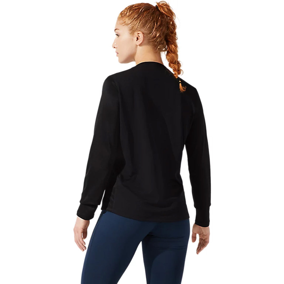 Asics Silver Long Sleeve Women’s Running T-Shirt - Performance Black