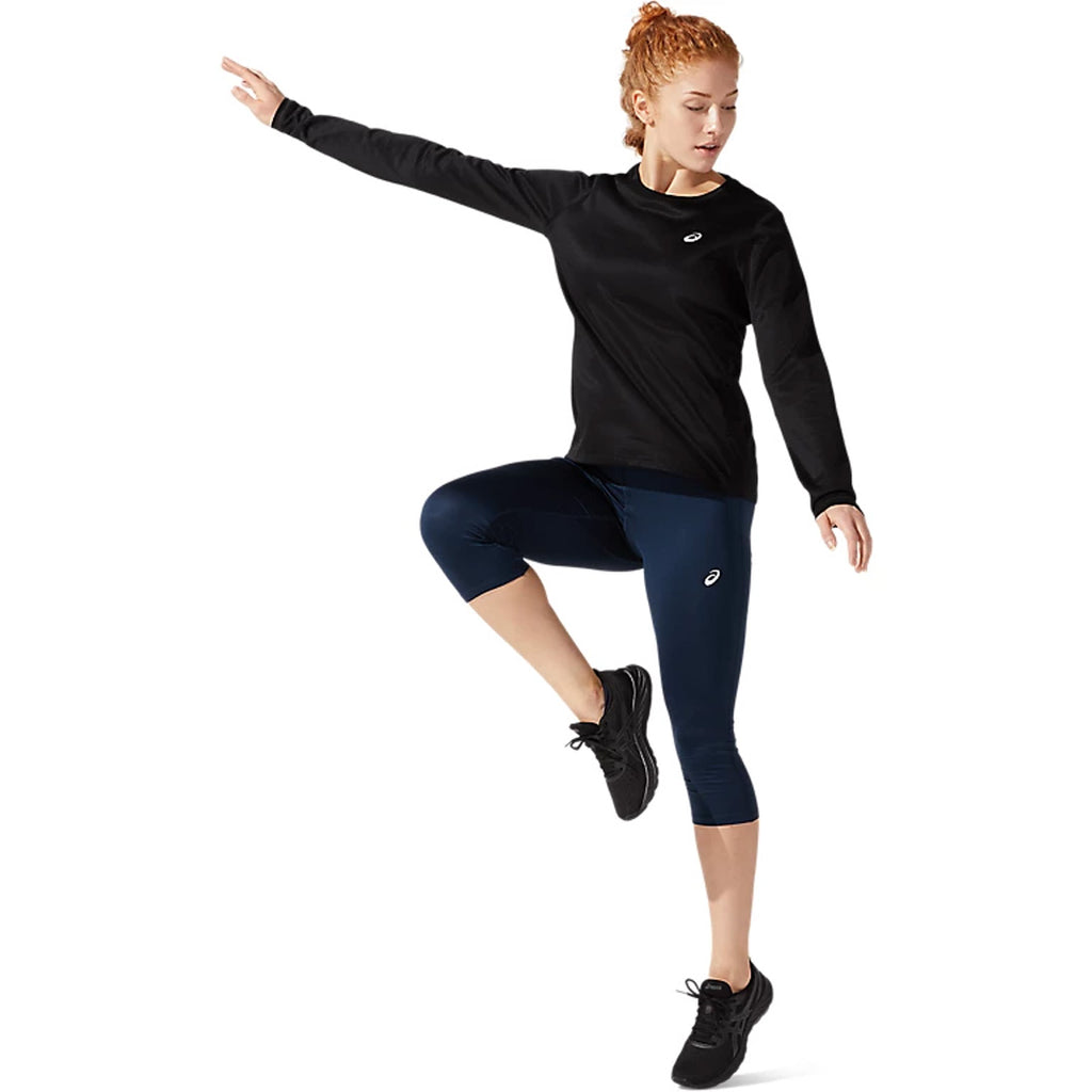 Asics Silver Long Sleeve Women’s Running T-Shirt - Performance Black