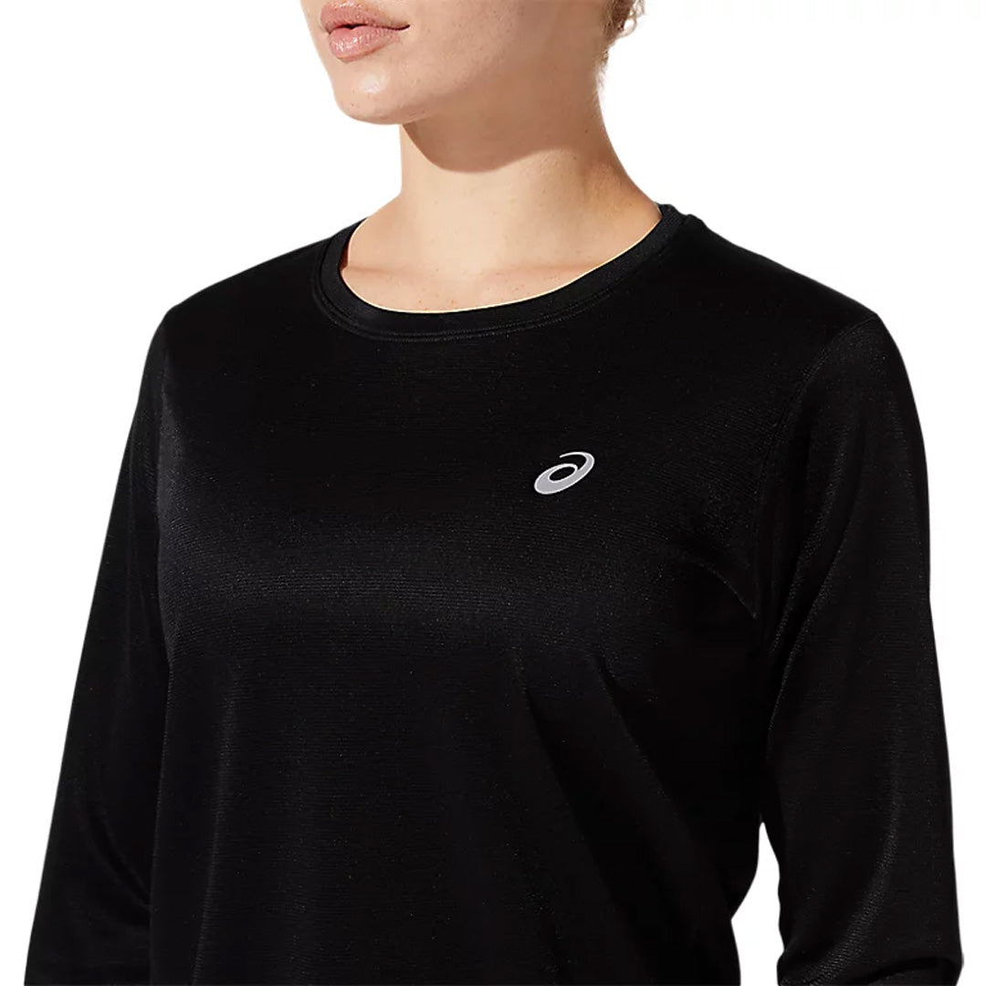 Asics Silver Long Sleeve Women’s Running T-Shirt - Performance Black