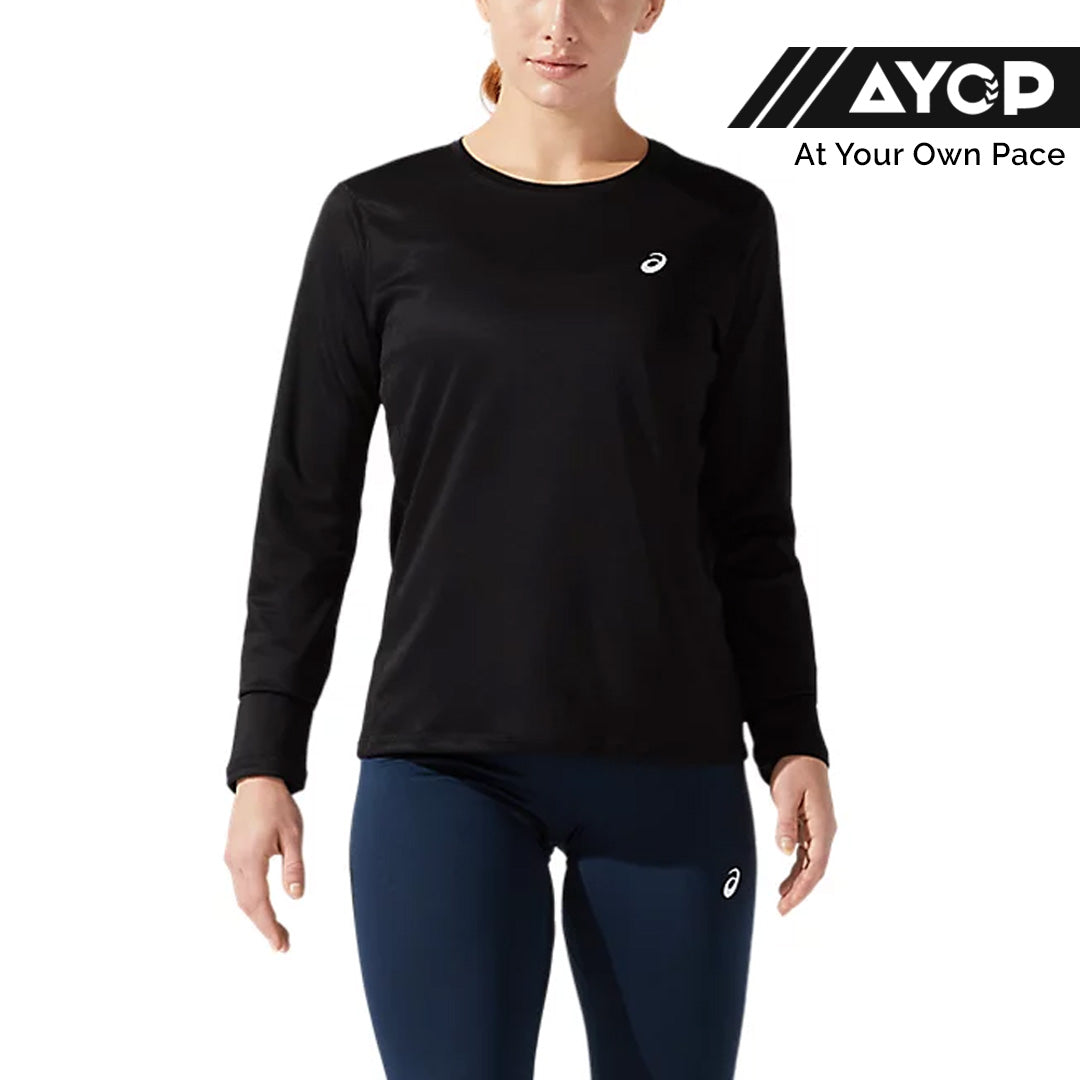 Asics Silver Long Sleeve Women’s Running T-Shirt - Performance Black