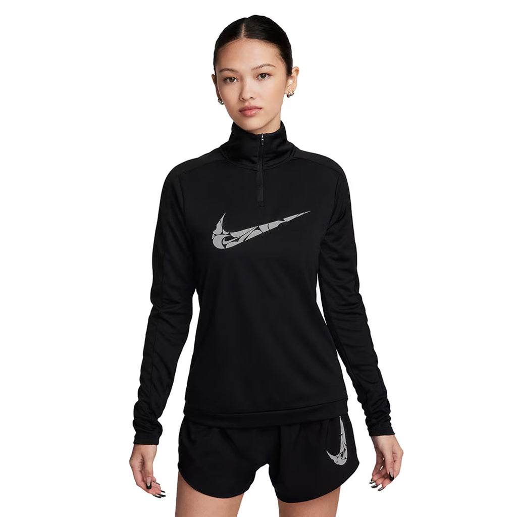 Nike Dri-FIT Swoosh 1/4-Zip Mid Layer Women's Running Jacket - Black