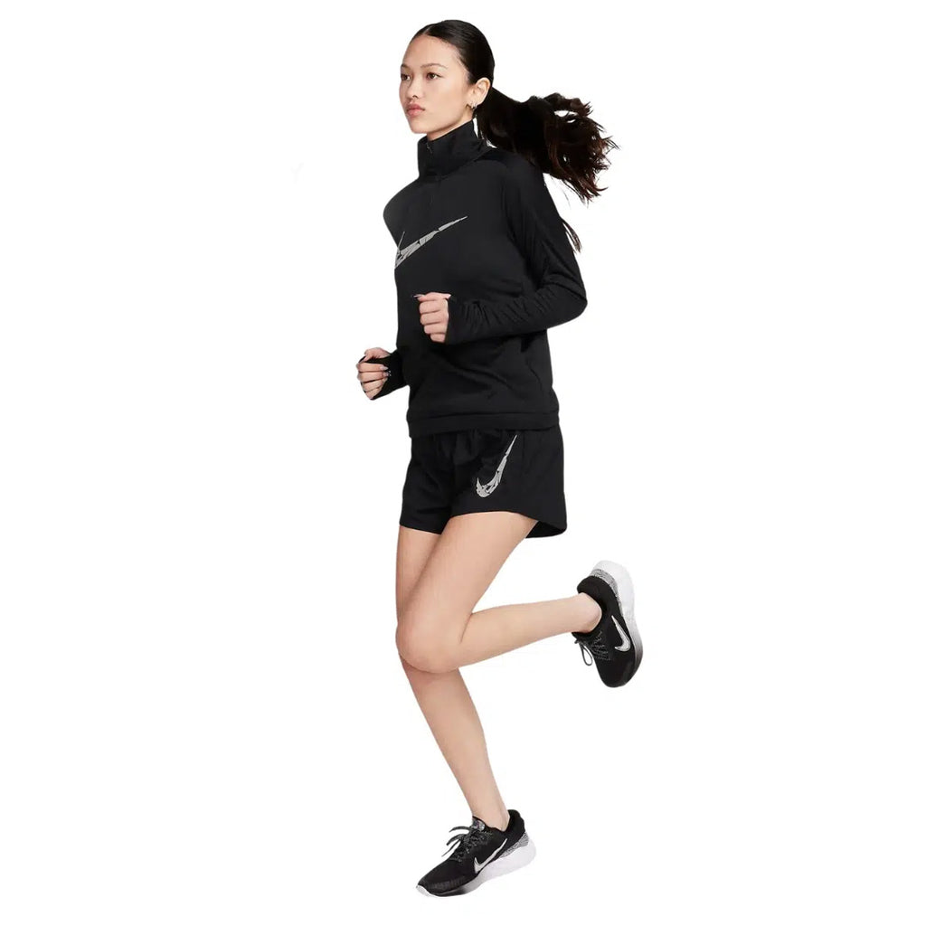 Nike Dri-FIT Swoosh 1/4-Zip Mid Layer Women's Running Jacket - Black