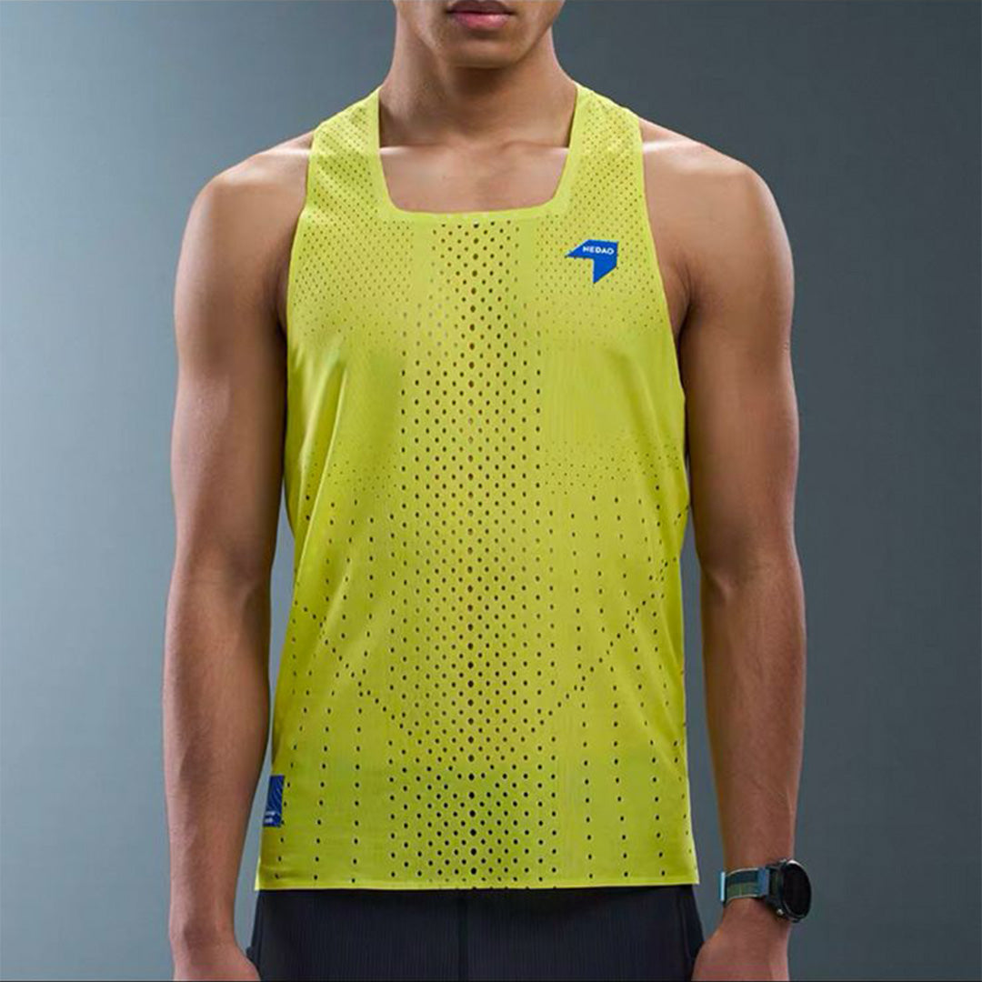 Nedao QiFlow Singlet V4.0 Men's Racing Singlet - Dawn Yellow