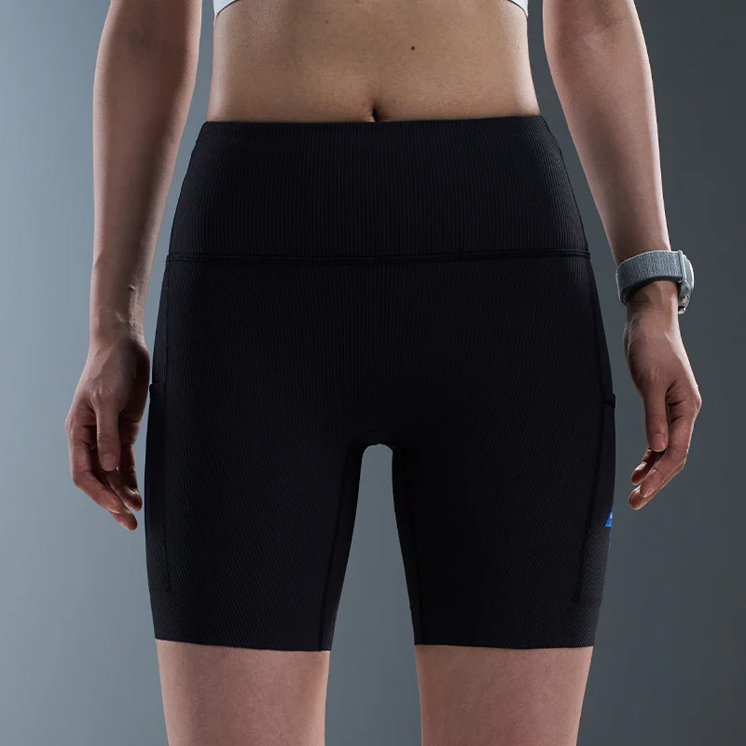 Nedao VelocityX 1/2-Length Women’s Running Tights - Black