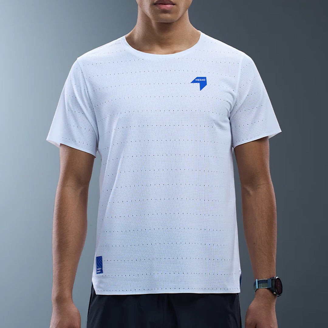 Nedao QiFlow V4.0 Men's Running T-Shirt- White