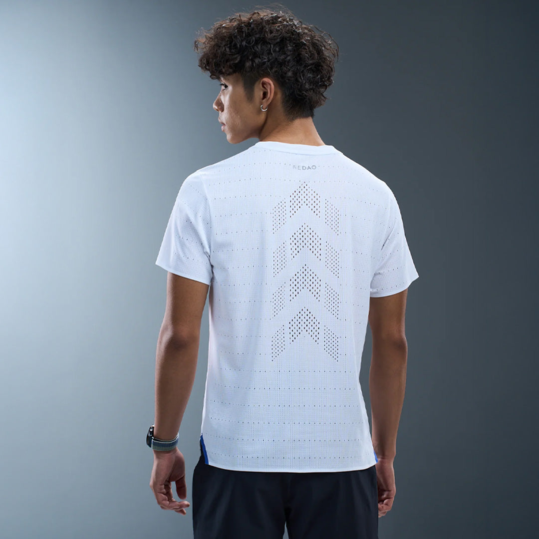Nedao QiFlow V4.0 Men's Running T-Shirt- White