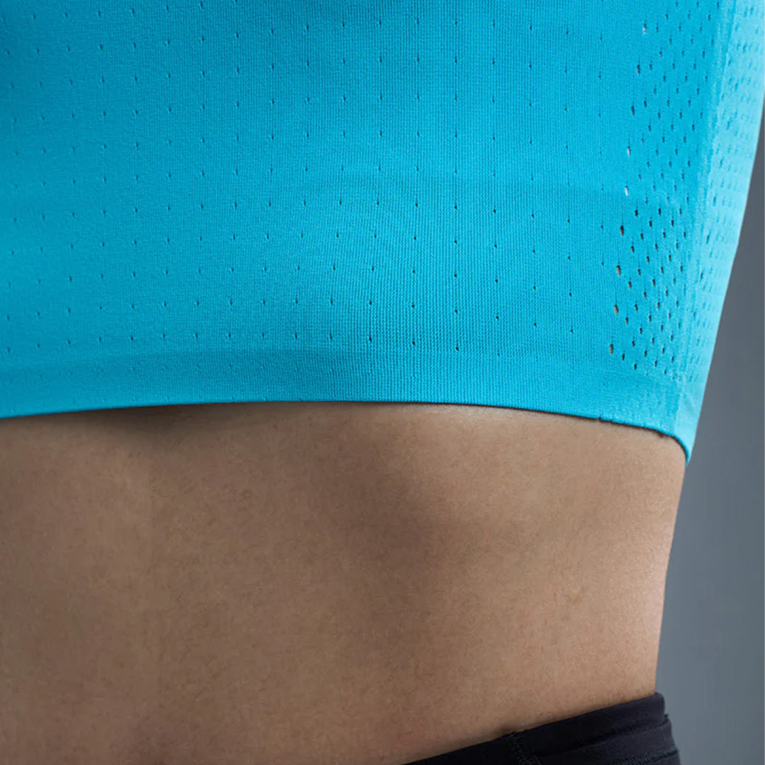 Nedao QiFlow Women's Running Crop Tank Top - Sky Blue