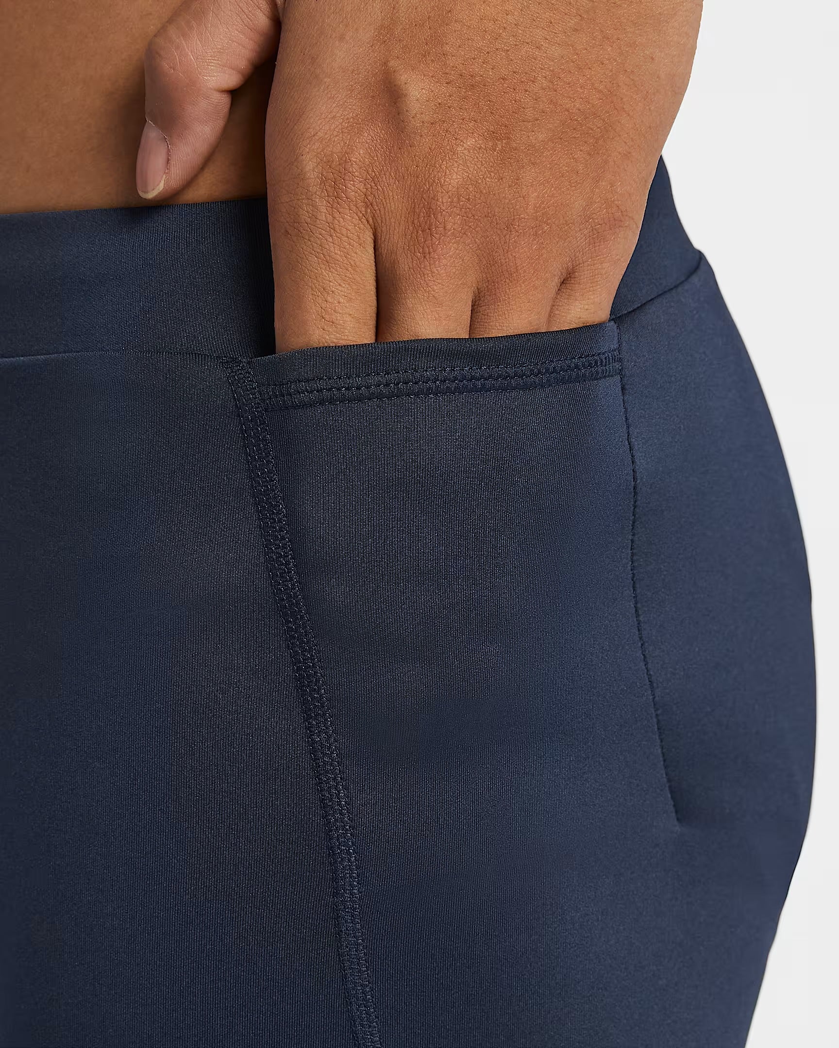 Nike Fast Dri-FIT Brief-Lined Running 1/2-Length Men's Running Tights - Blue Obsidian