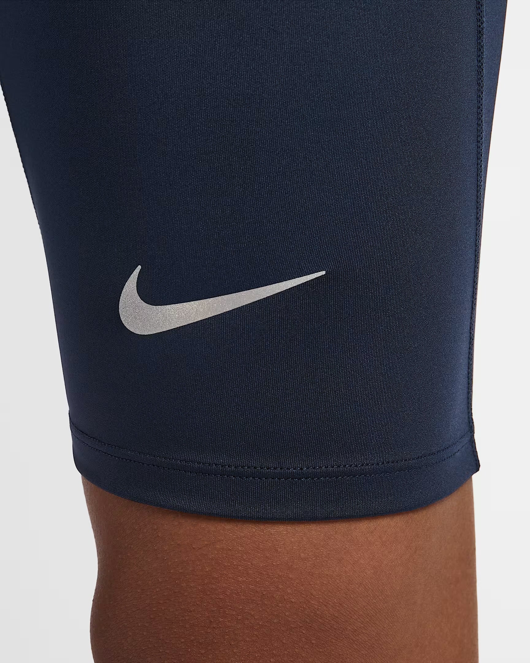 Nike Fast Dri-FIT Brief-Lined Running 1/2-Length Men's Running Tights - Blue Obsidian
