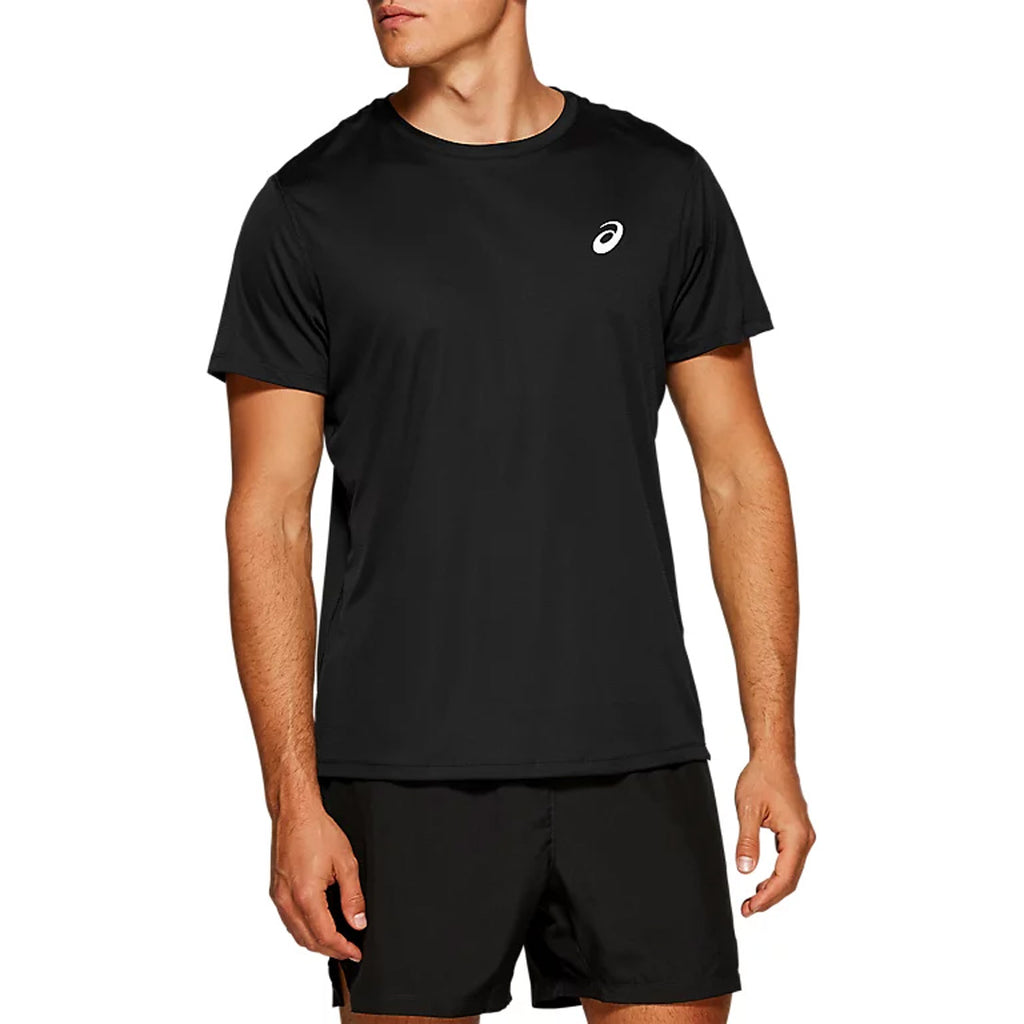 Asics Silver SS Men's Running T-Shirt - Performance Black