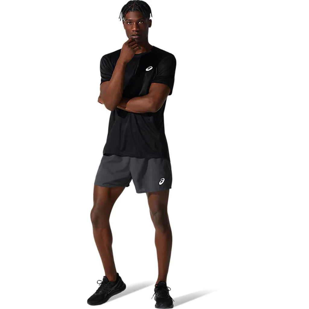 Asics Silver SS Men's Running T-Shirt - Performance Black