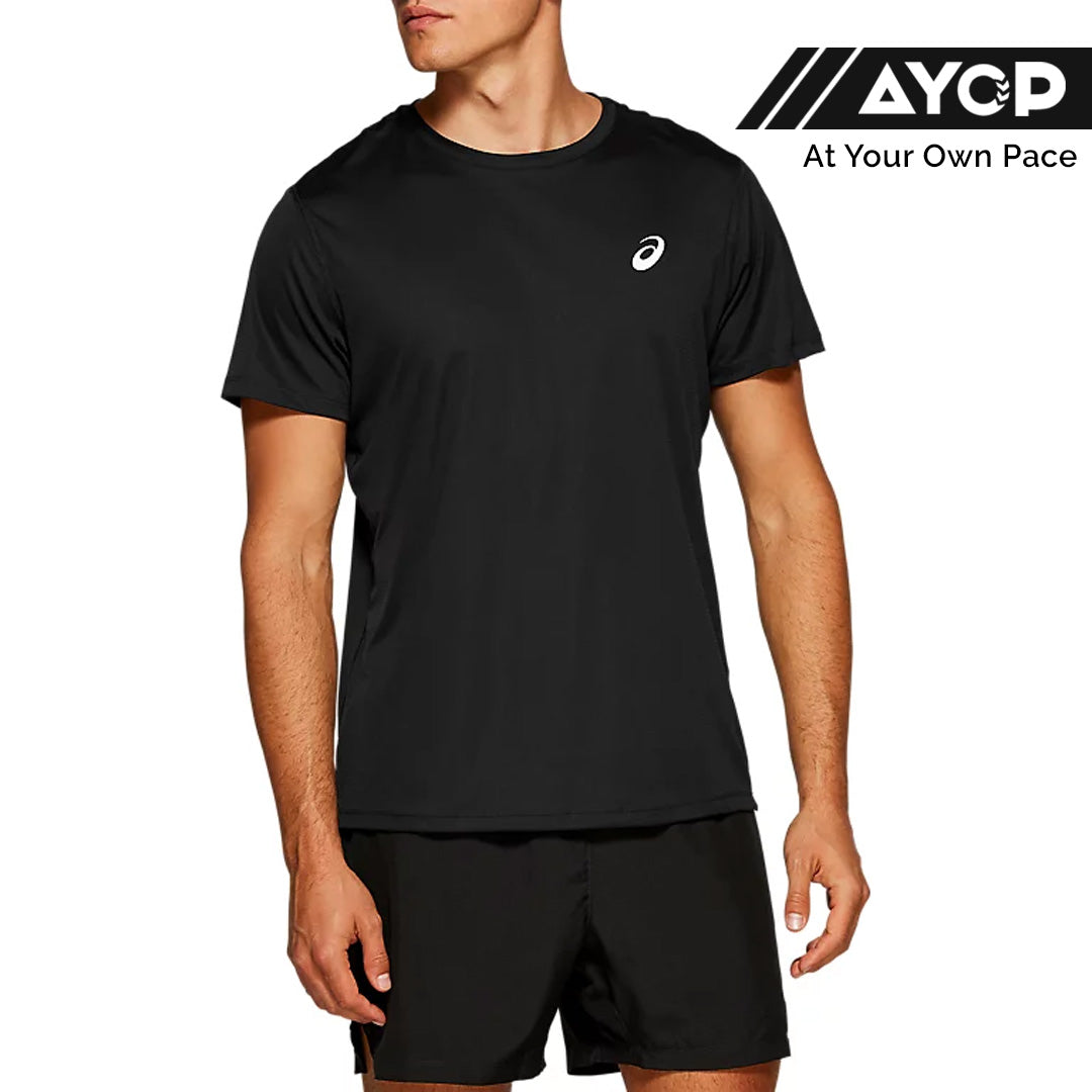 Asics Silver SS Men's Running T-Shirt - Performance Black