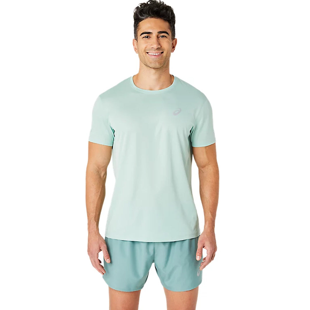 Asics Silver SS Men's Running T-Shirt - Light Celadon