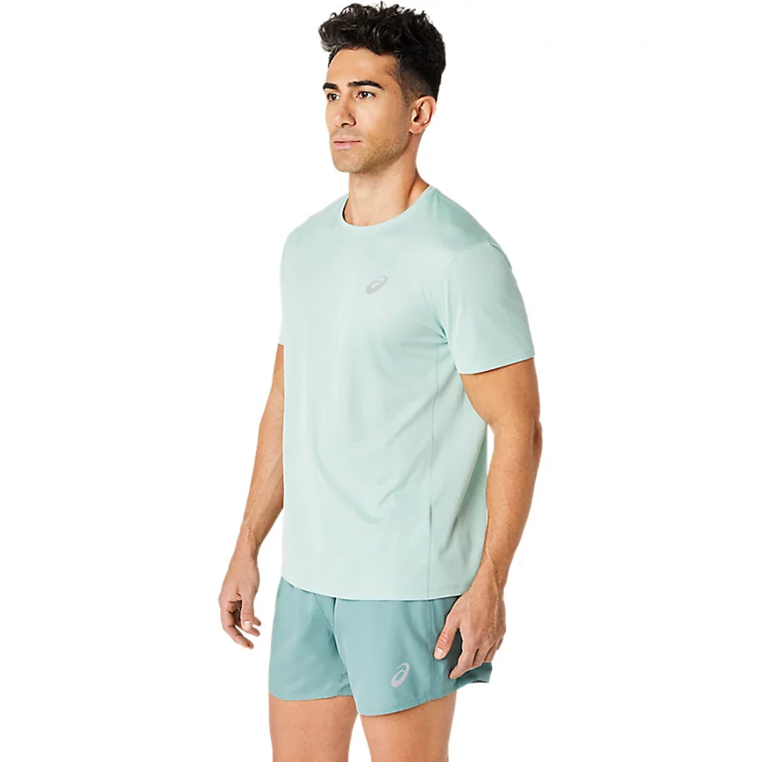 Asics Silver SS Men's Running T-Shirt - Light Celadon