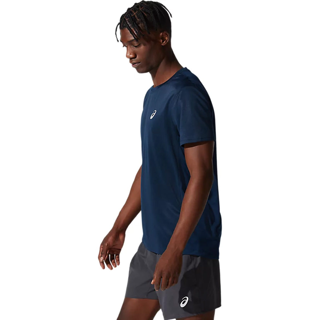 Asics Silver SS Men's Running T-Shirt - French Blue