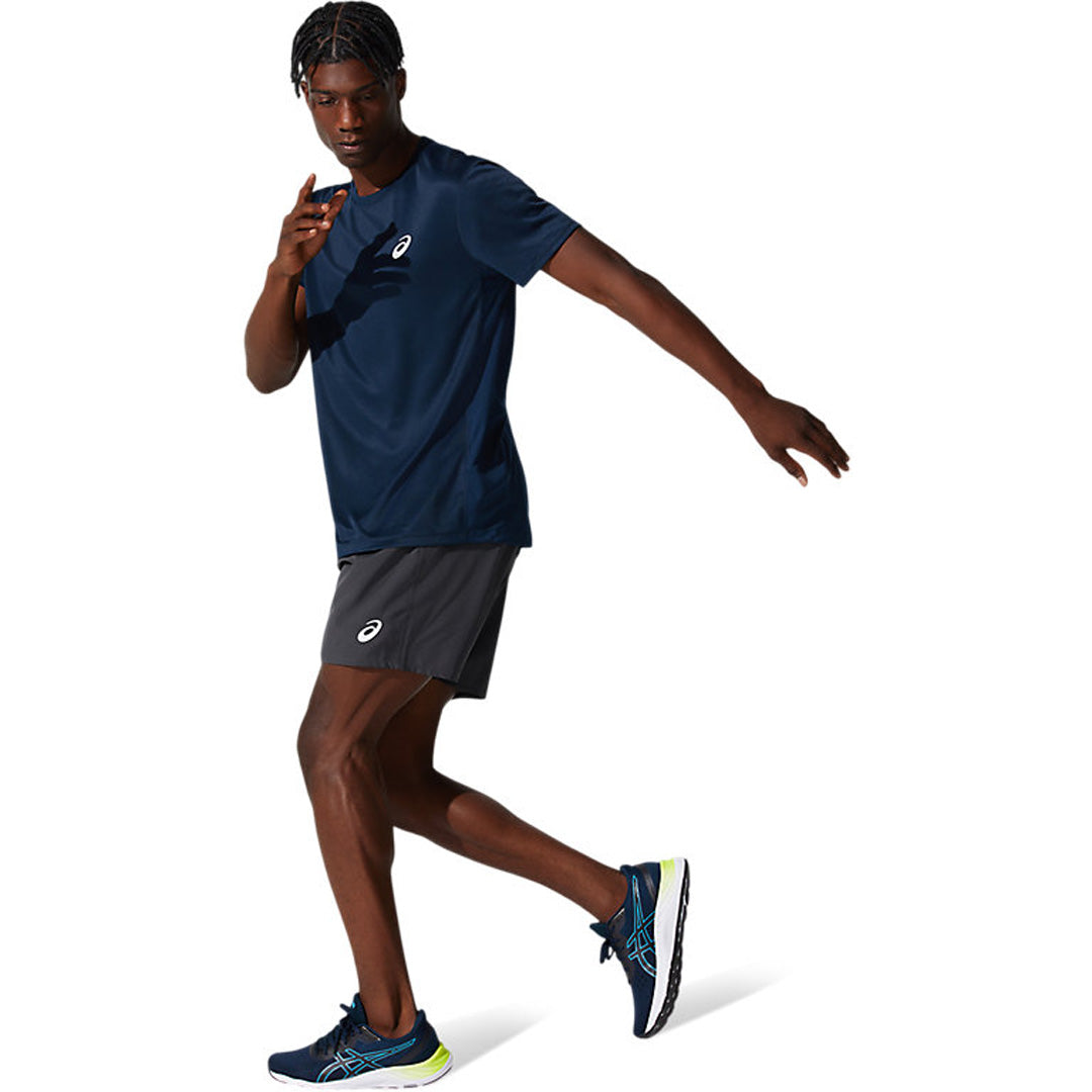 Asics Silver SS Men's Running T-Shirt - French Blue