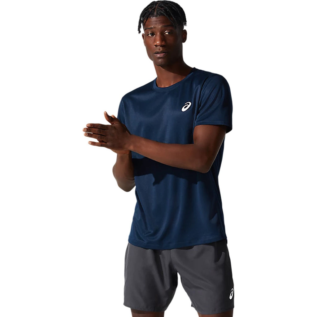 Asics Silver SS Men's Running T-Shirt - French Blue