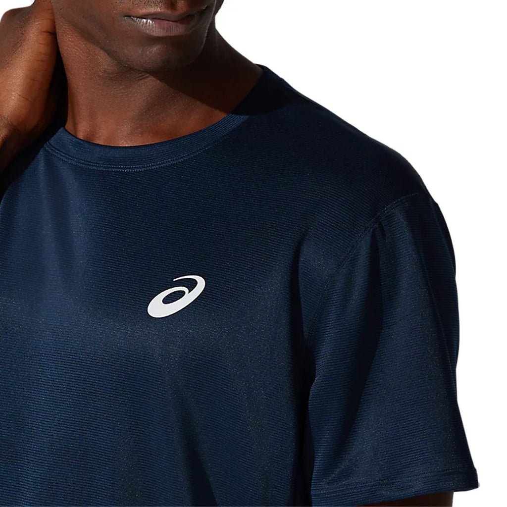 Asics Silver SS Men's Running T-Shirt - French Blue